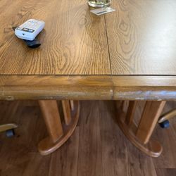 Solid Wood Dining Table With Extension 