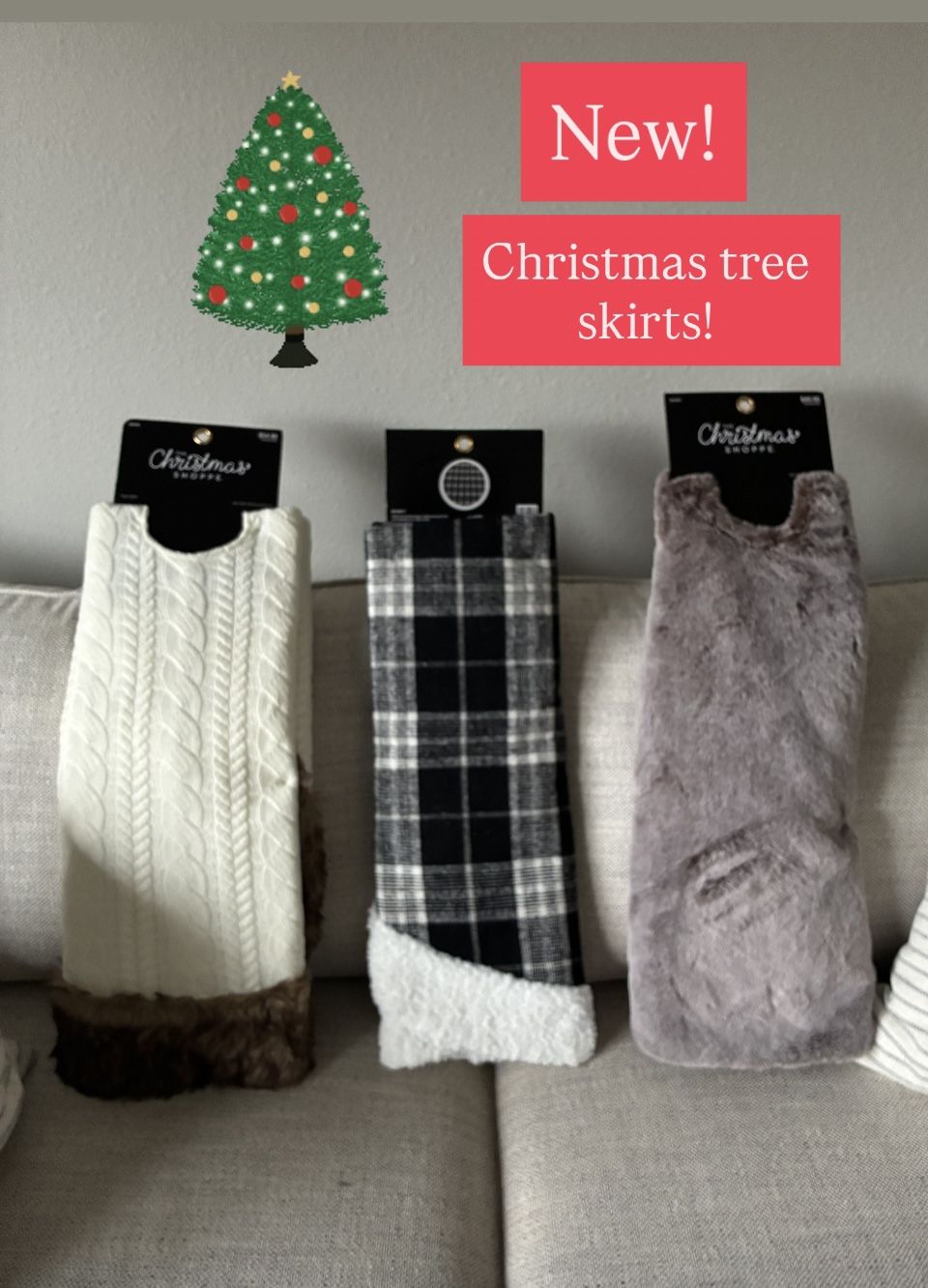 Three Brand New Christmas Tree Skirts $15 Each