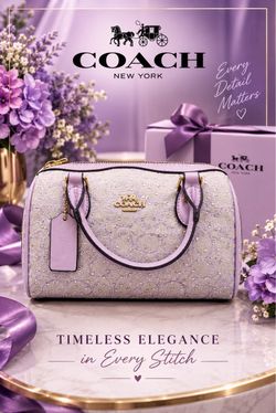 Coach New York Signature Satchel Handbag