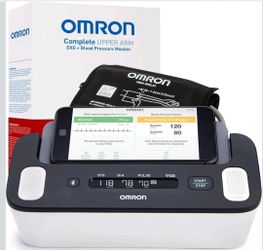 New Open Box Omron Blood Pressure Monitor + EKG Complete Upper Arm BP7900