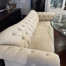 Sofas  and Glass Table