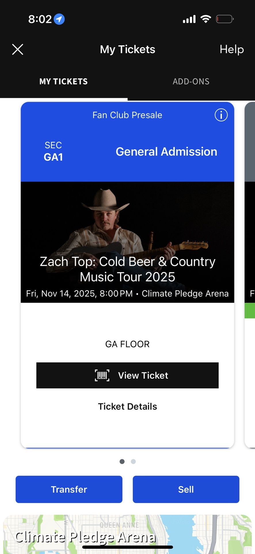 Zach Top GA General Admission Ticket