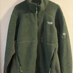 The North Face Extreme Pile Full Zip Fleece Jacket in Green