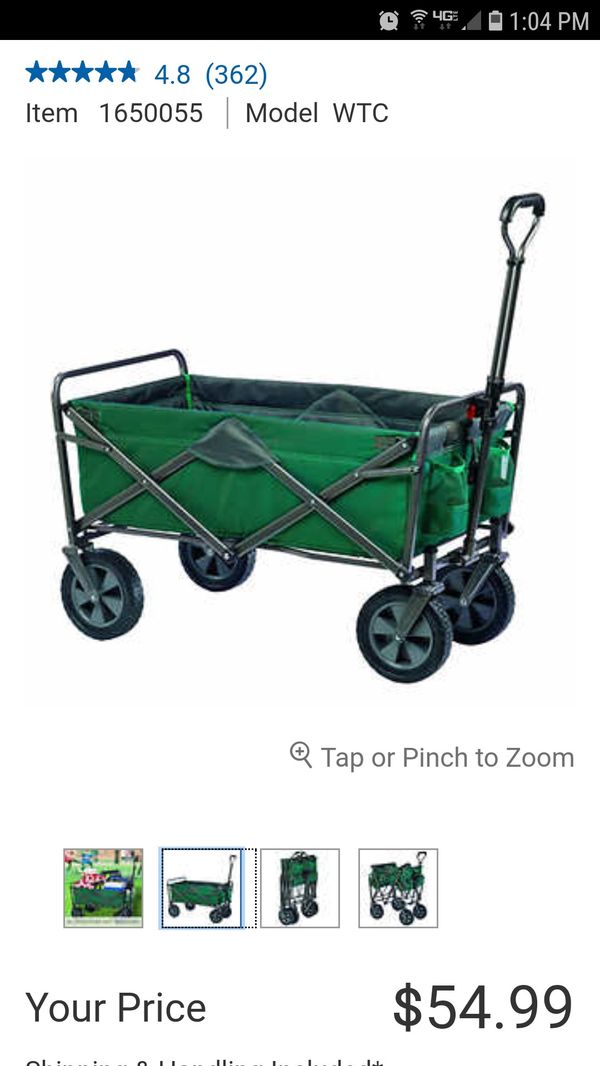 Mac Sports Folding Utility Wagon Forest Green For In University Mac Sports Folding Utility Wagon Forest Green