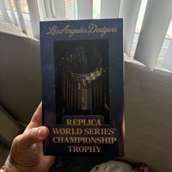Dodgers WS Replica trophy 