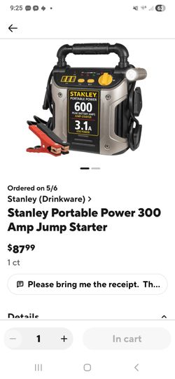 STANLEY portable power jump starter   box