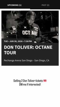 Don Toliver Tickets for sale