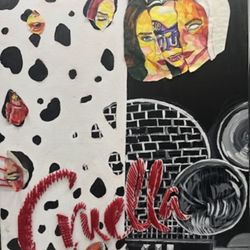 Cruella MultiMedia Painting 