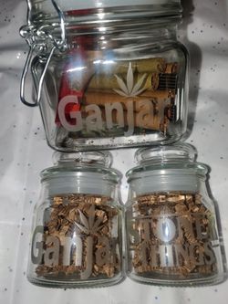 Personalized Stash Jars