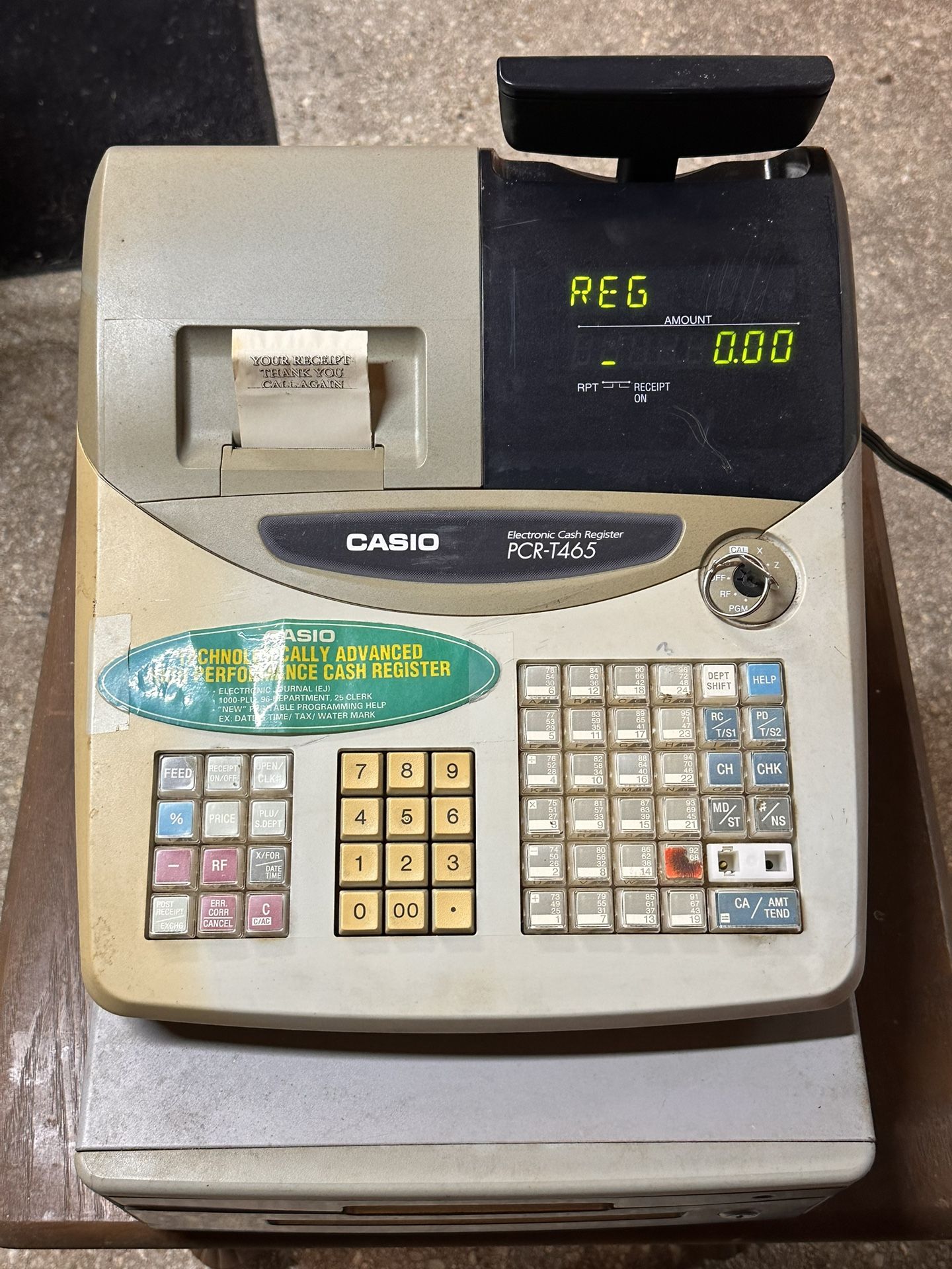 Casio PCR-T465 Cash Register