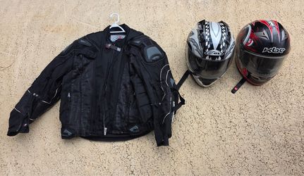 Joe rockets jacket with head protection