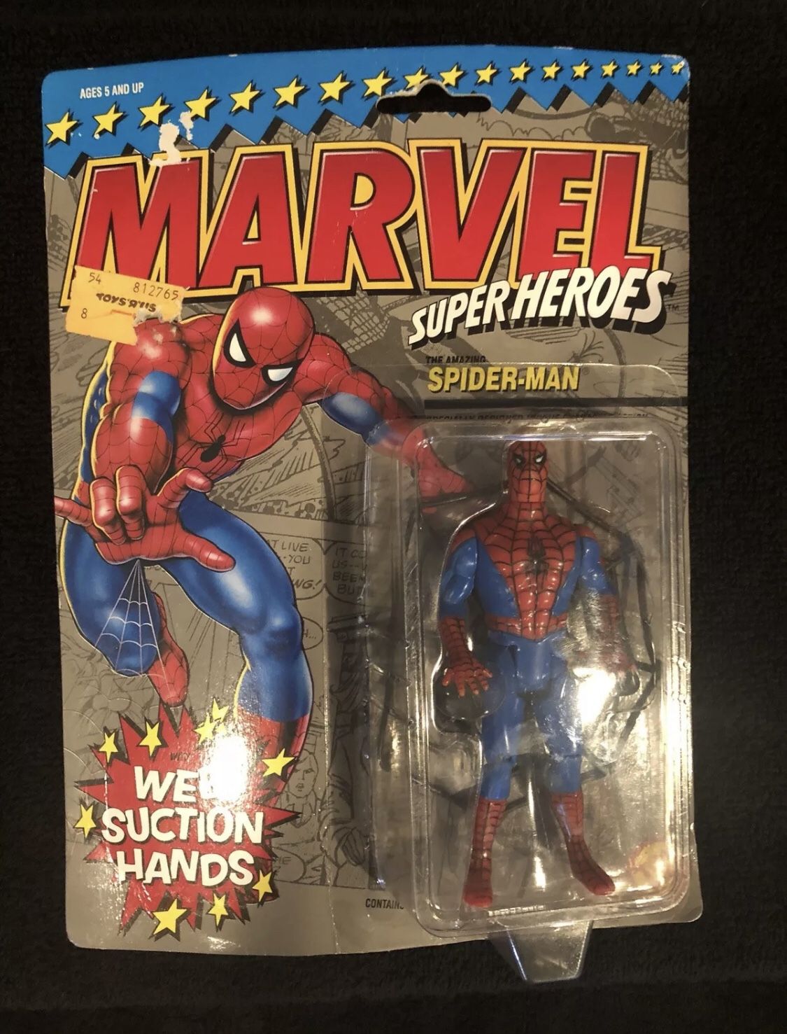 Vintage Marvel Toy Biz Spider-Man w/ Suction Hands #4802 Rare