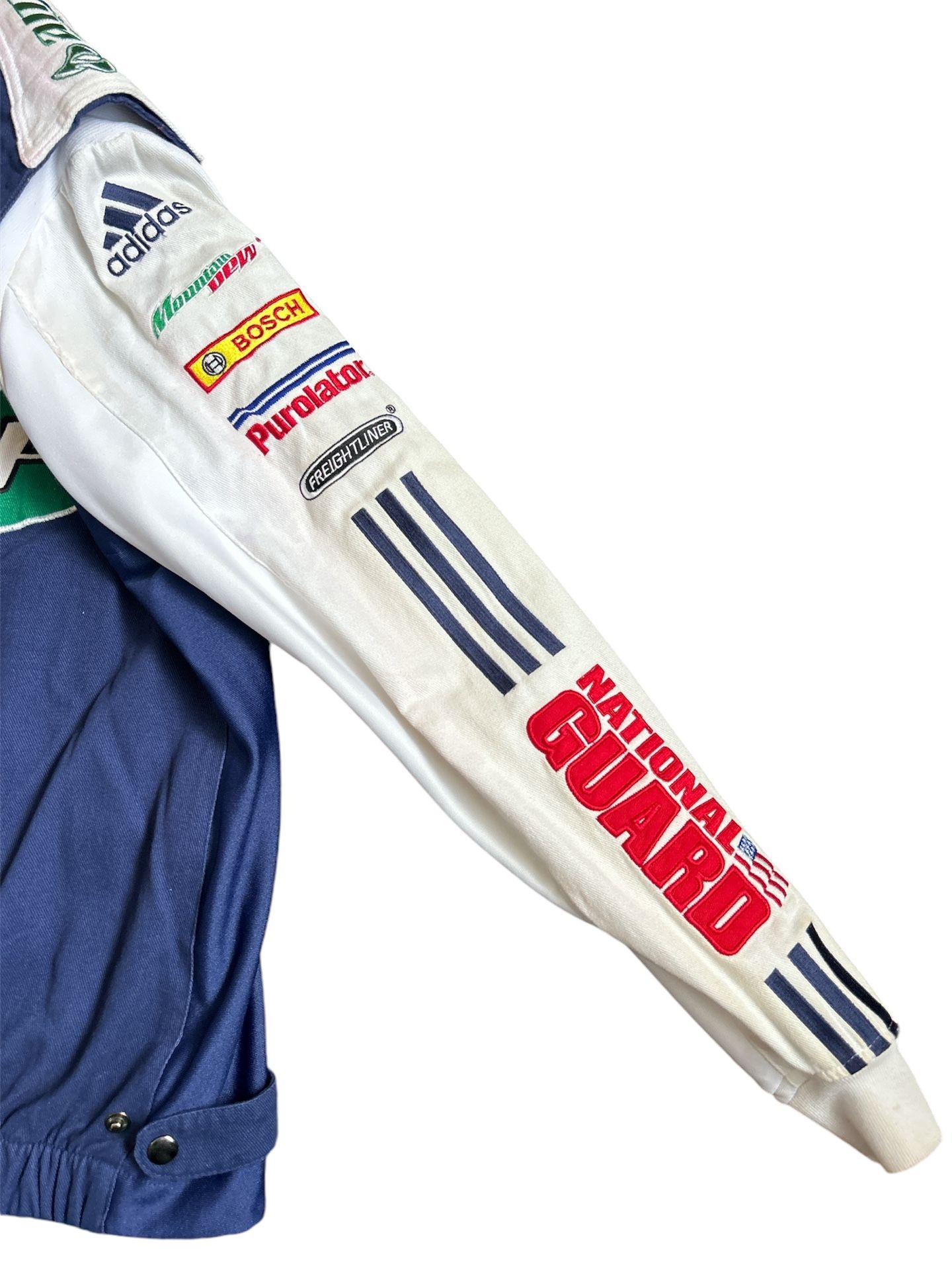 adidas gazelle silver green womens Vintage 90's Dale Earnhardt Jr. JH Design Budweiser NASCAR Jacket   CobbleStore Vintage