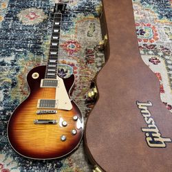 2023 Gibson Les Paul Standard Guitar AAA Top Iced Tea Burst - 8 lbs
