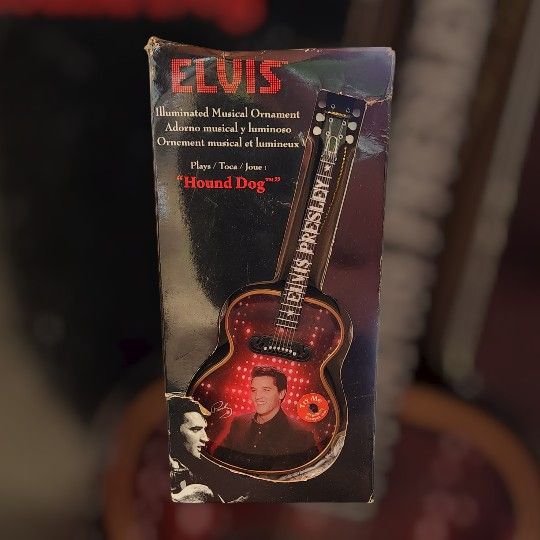 Elvis Illuminated Musical Ornament