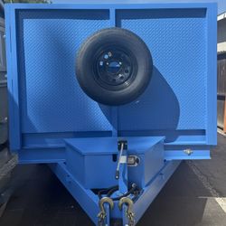 New 8x4x12 Scissor Lift Hydraulic Dump Trailer Fully Loaded 💪🏻🔥