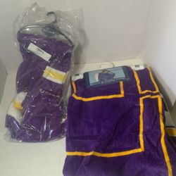 LSU Tigers Large Beach Towel + Scarf And Gloves 