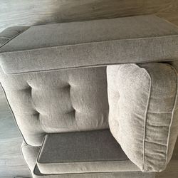 Two Gray Armchairs For Sale