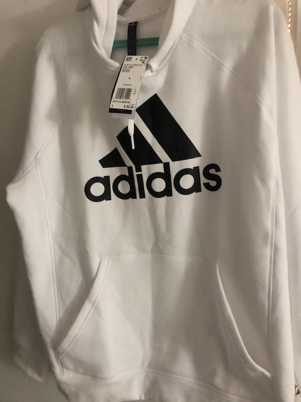 White Adidas hoodie jacket sweater for Sale in Pompano Beach, FL - OfferUp