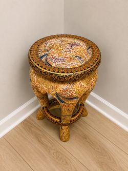 Handcrafted Decorative Accent Table – Excellent Condition