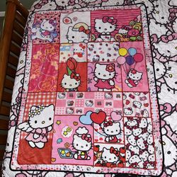 hello kitty plush throw blanket