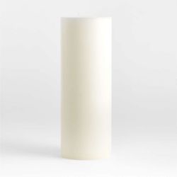 Crate and Barrel 6”x16” White Pillar Candle
