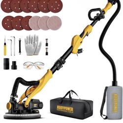 Drywall Sander, 1050W Electric Drywall Sander with Vacuum Dust Collection, 2100RPM Wall S