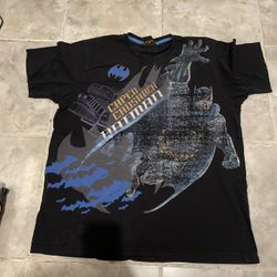 Vintage DC Comics Batman Y2K 2010 Distressed T -Shirt SZ XL
