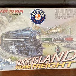 Lionel Rock Island Ready To Run Steam Freight Train Set