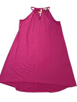 Michael Michael Kors pink halter sleeveless A-line dress, L. EUC.