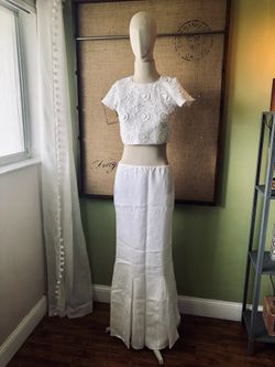 beach linen boho wedding dresses new size 4