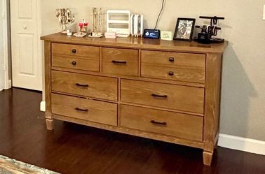 Dresser, Nightstands, Bench