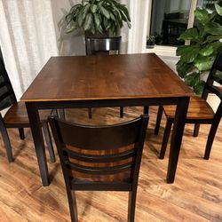 Solid Wood 5- Piece Dinning Set !!! 