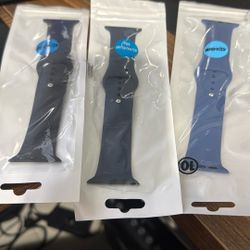 Apple Watch Bands Blue, Dark Blue And Black 