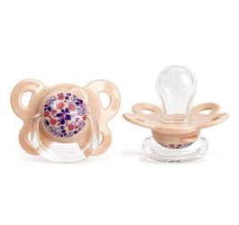 Baby Pacifiers 2-Pack Floral Design