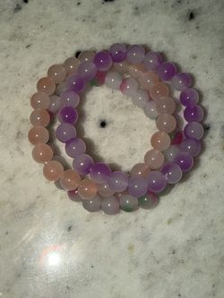 Multicolor Beaded Stretch Bracelets Set
