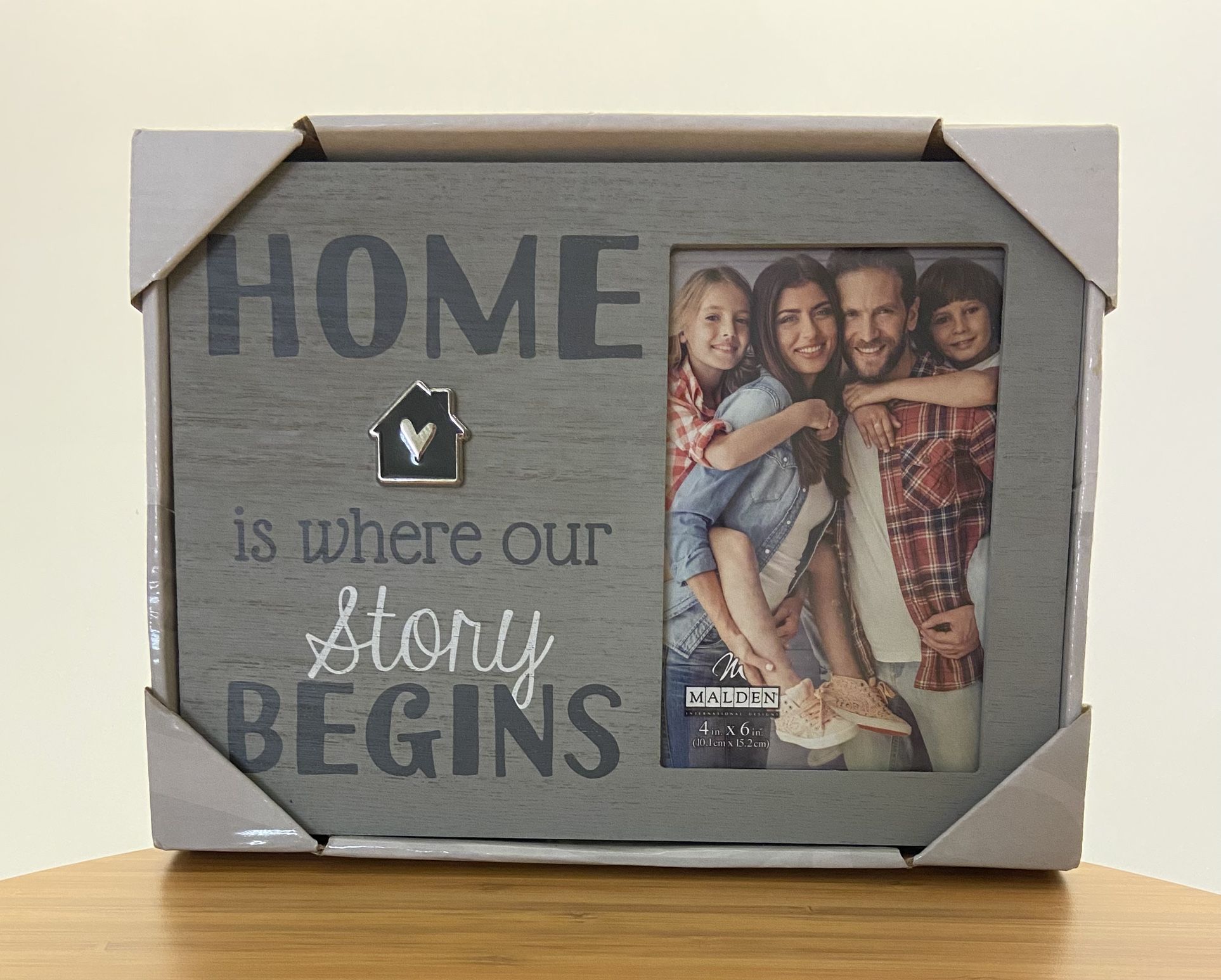 Brand New Malden International Designs Home Is Where Our Story Begins 4 x 6 Photo Picture frame