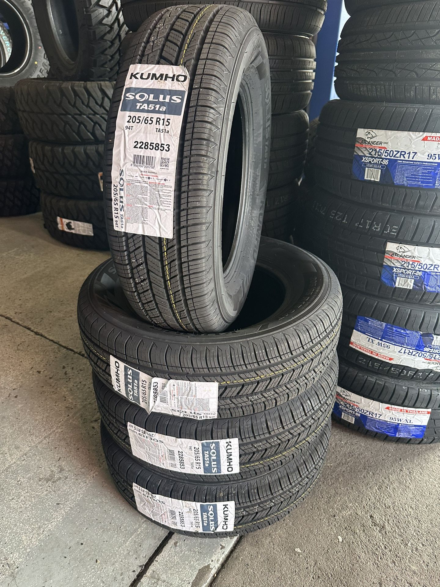 205/65/15 New Set Of Kumho tires Installed