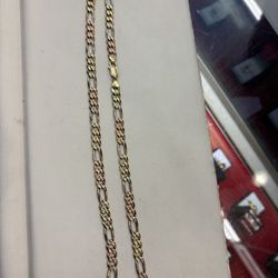 14k Two-Tone Figaro Chain