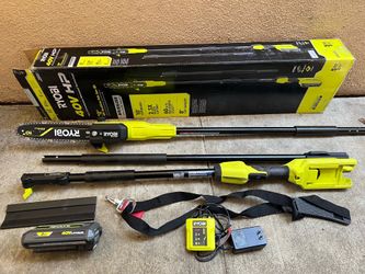 RYOBI 40V HP Brushless 10 in. Cordless Battery Pole Saw with 2.0 Ah Battery and Charger