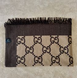 Gucci GG Wool Throw Blanket