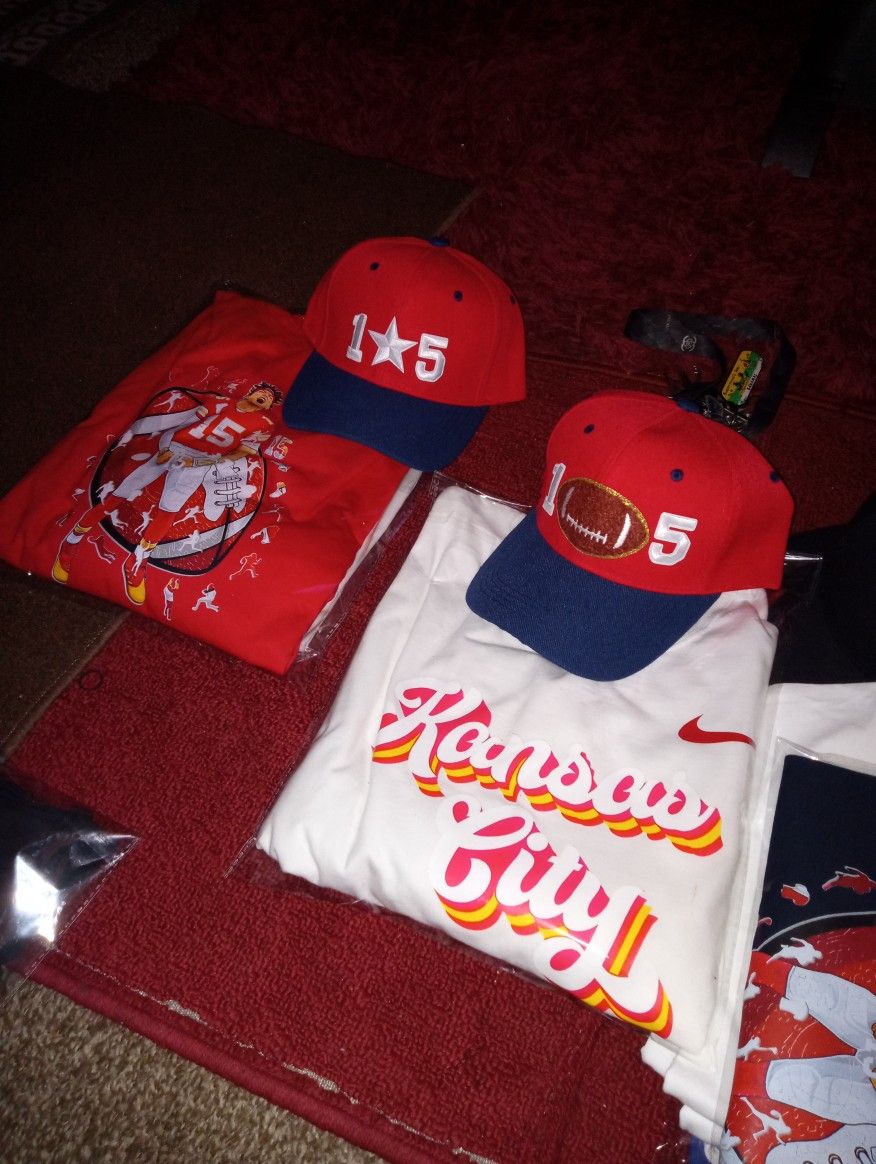 Cap and T Shirt Some Long Sleeve L XL , M