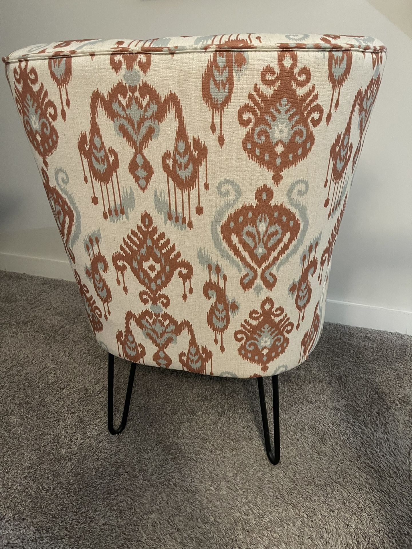 Wingback upholstered chairs (2)