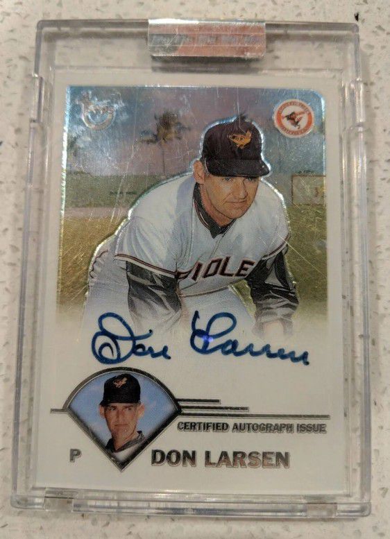 Don Larsen 2003 Topps Signed Card