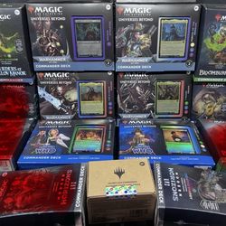 Sealed Magic the Gathering MTG Commander Pre-cons. Wide selection available. See pics for attention and full list below. 