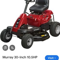 🚜 For Sale: Murray 30-Inch 10.5HP Rear Engine Riding Lawn Mower