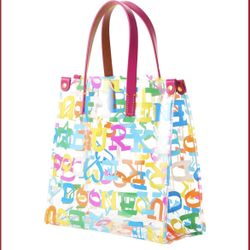Dooney & Burke Doodle Lunch Small Clear Tote Bag