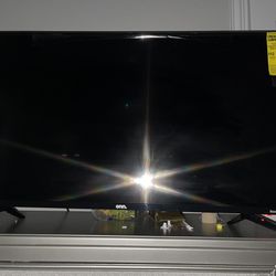 Onn 43” Led Smart Tv With Remote Slightly Used Like New