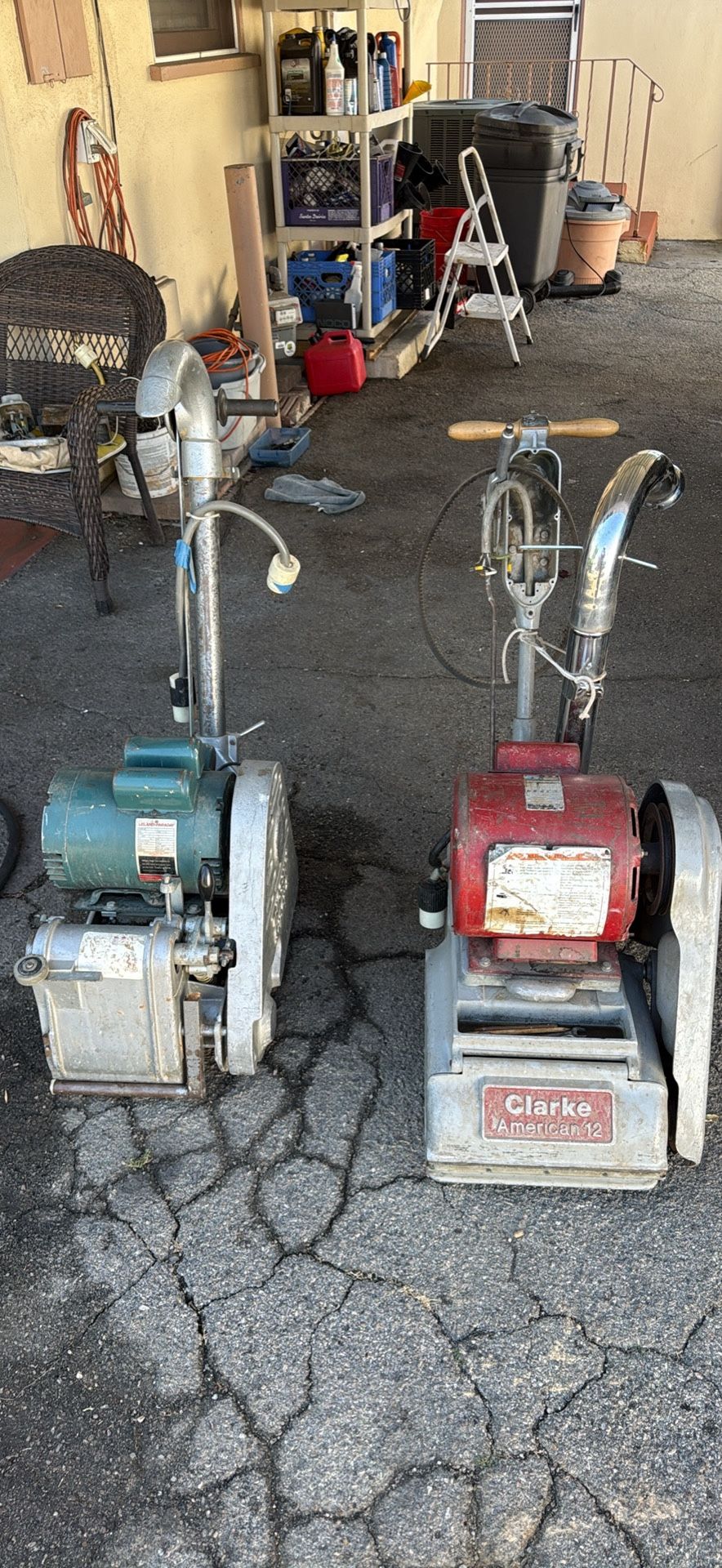 2 hardwood floor sanders Clarke American 12 Leland faraday