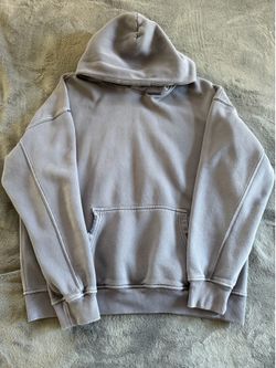 Blue Abercrombie Relaxed Essentials Hoodie